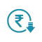 Indian rupee symbol to show the cost effectiveness of taking vyuh global support in foreign entity setup in India
